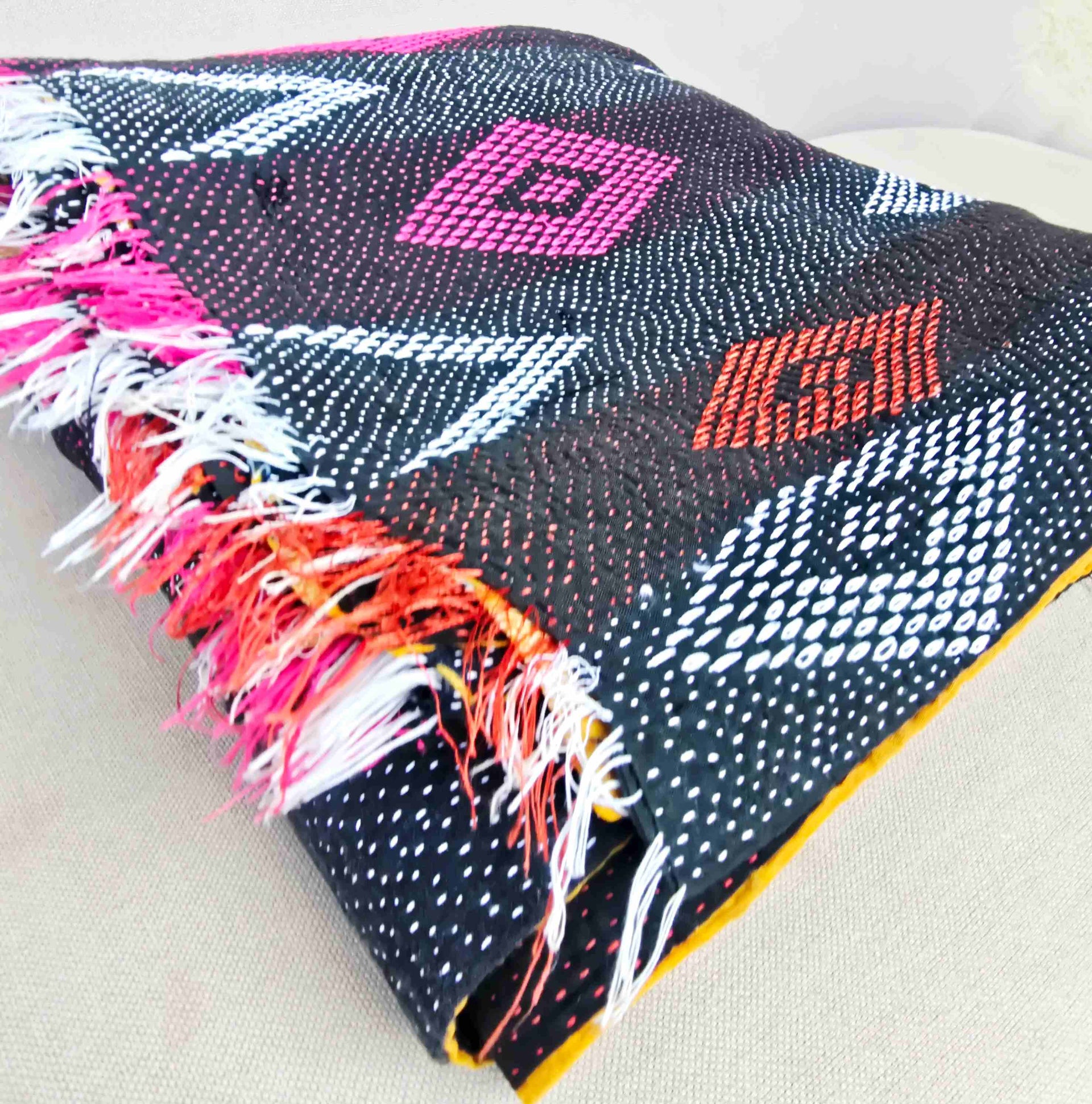 The Diamond Kantha Throw - Ohana Earth