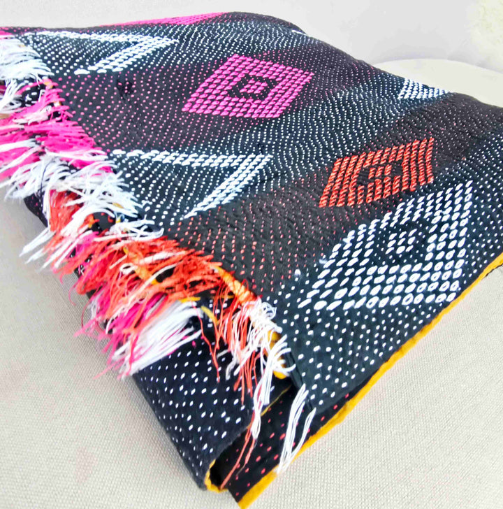 The Diamond Kantha Throw - Ohana Earth