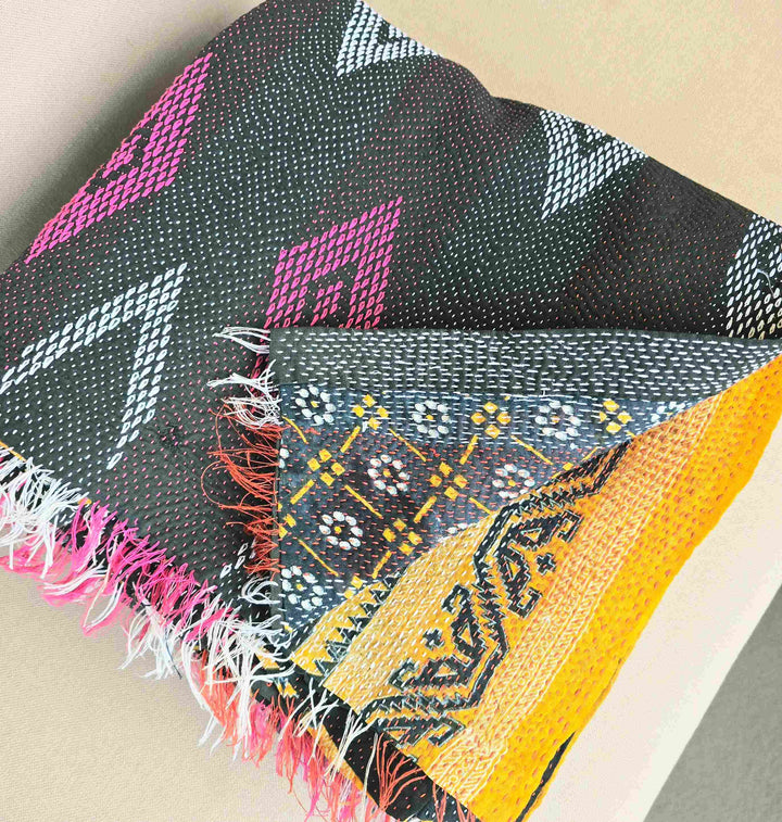 The Diamond Kantha Throw - Ohana Earth