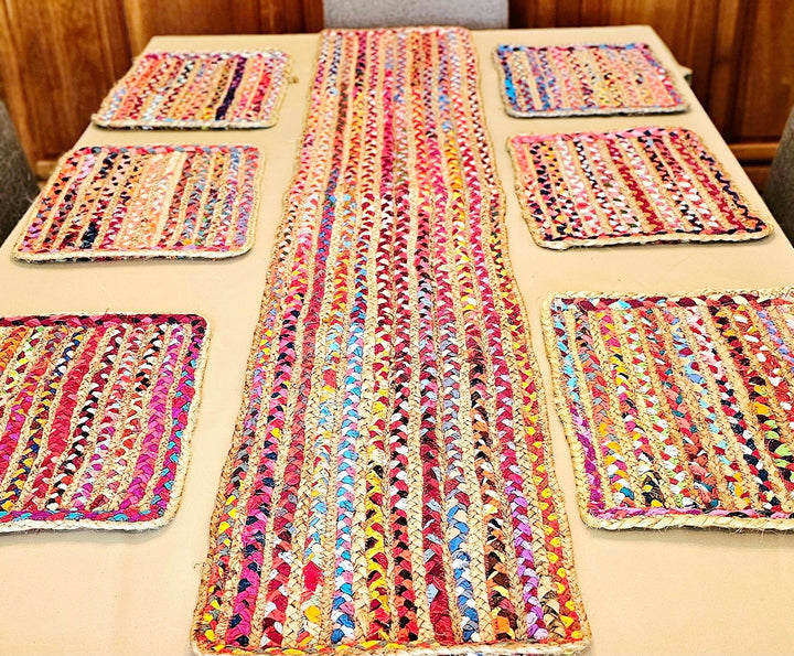 Jute Woven Handmade Table Runner - Ohana Earth
