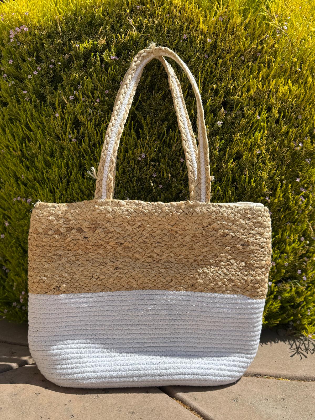 Ohana Woven, Lined Jute Tote Bag - Ohana Earth