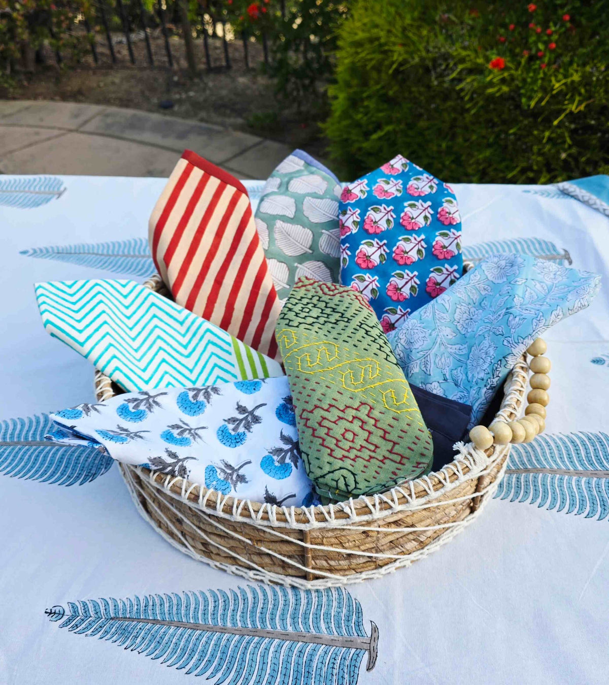 Basket of Table Napkins 