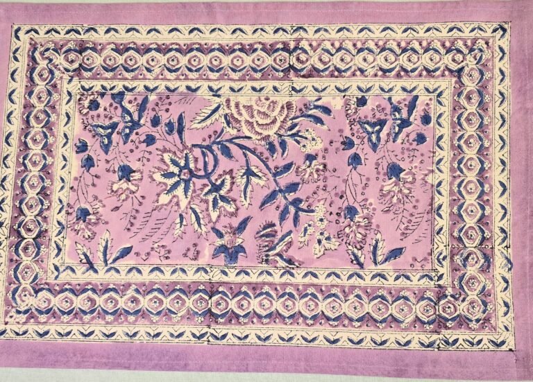 Purple Floral Placemat Set - Ohana Earth