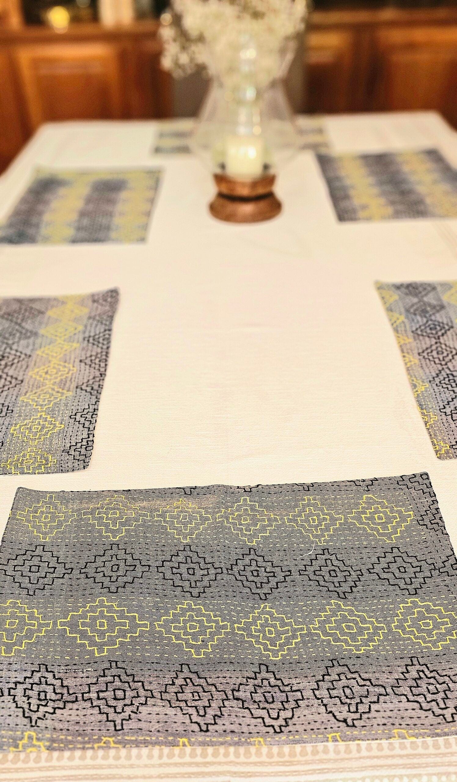 Spirit Kantha Placemats Set - Ohana Earth