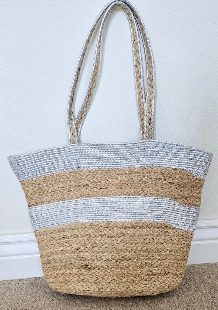 Ohana Woven, Open Jute Tote Bag - Ohana Earth