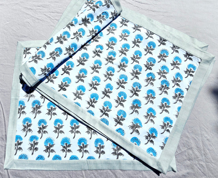 Pure Cotton Hand block Printed Placemat - Ohana Earth