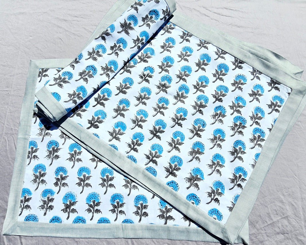 Pure Cotton Hand block Printed Placemat - Ohana Earth