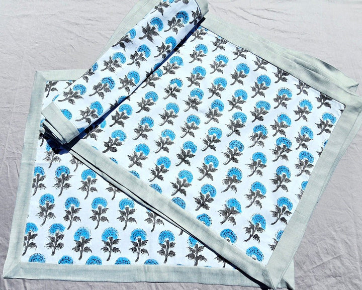 Pure Cotton Hand block Printed Placemat - Ohana Earth