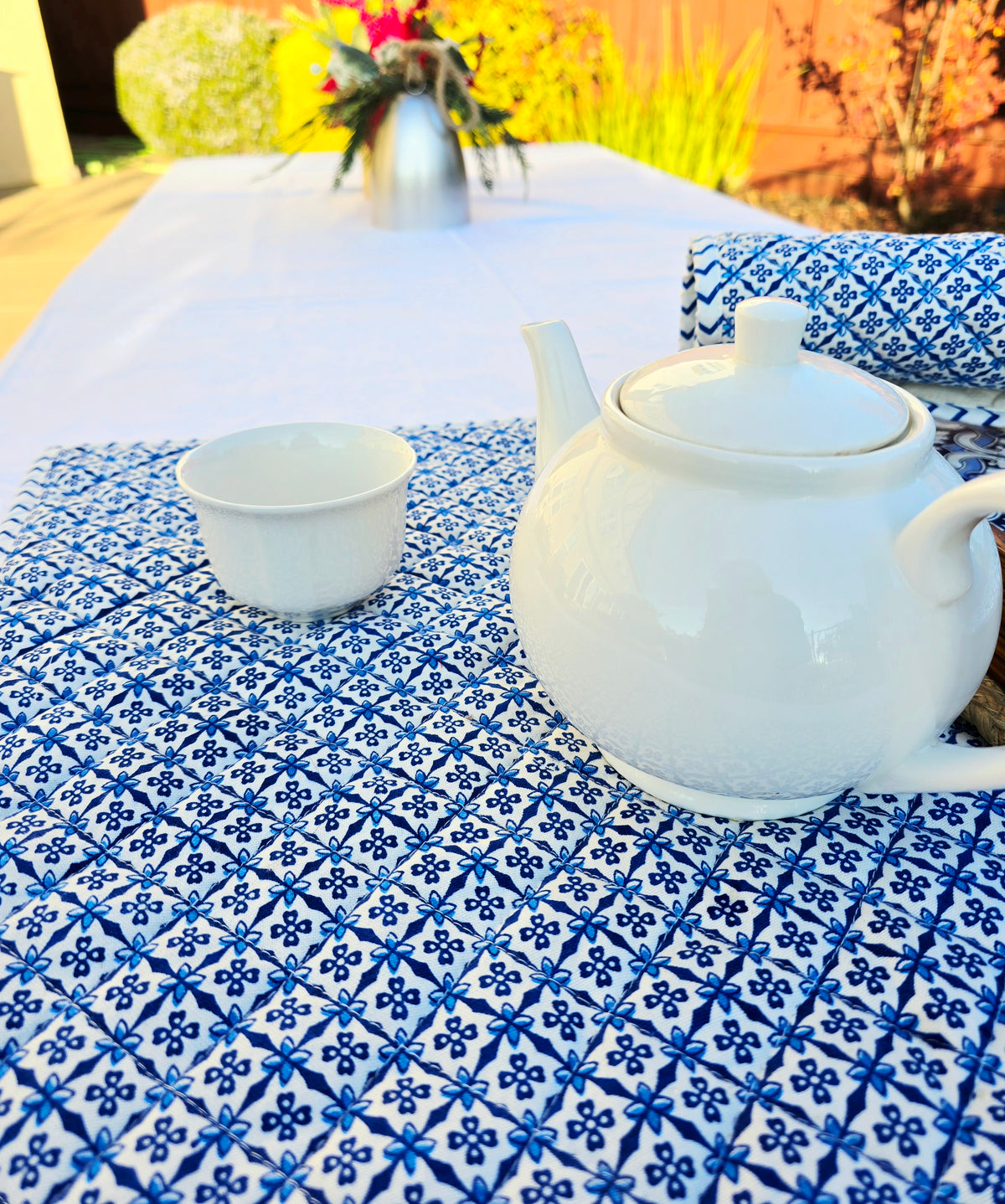 Cotton Quilted Handmade Placemats - Ohana Earth
