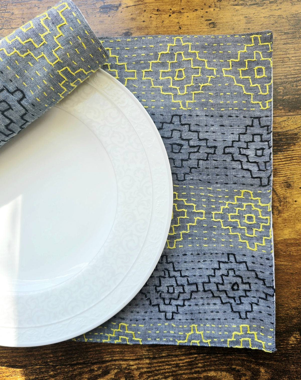 Spirit Kantha Placemats Set - Ohana Earth