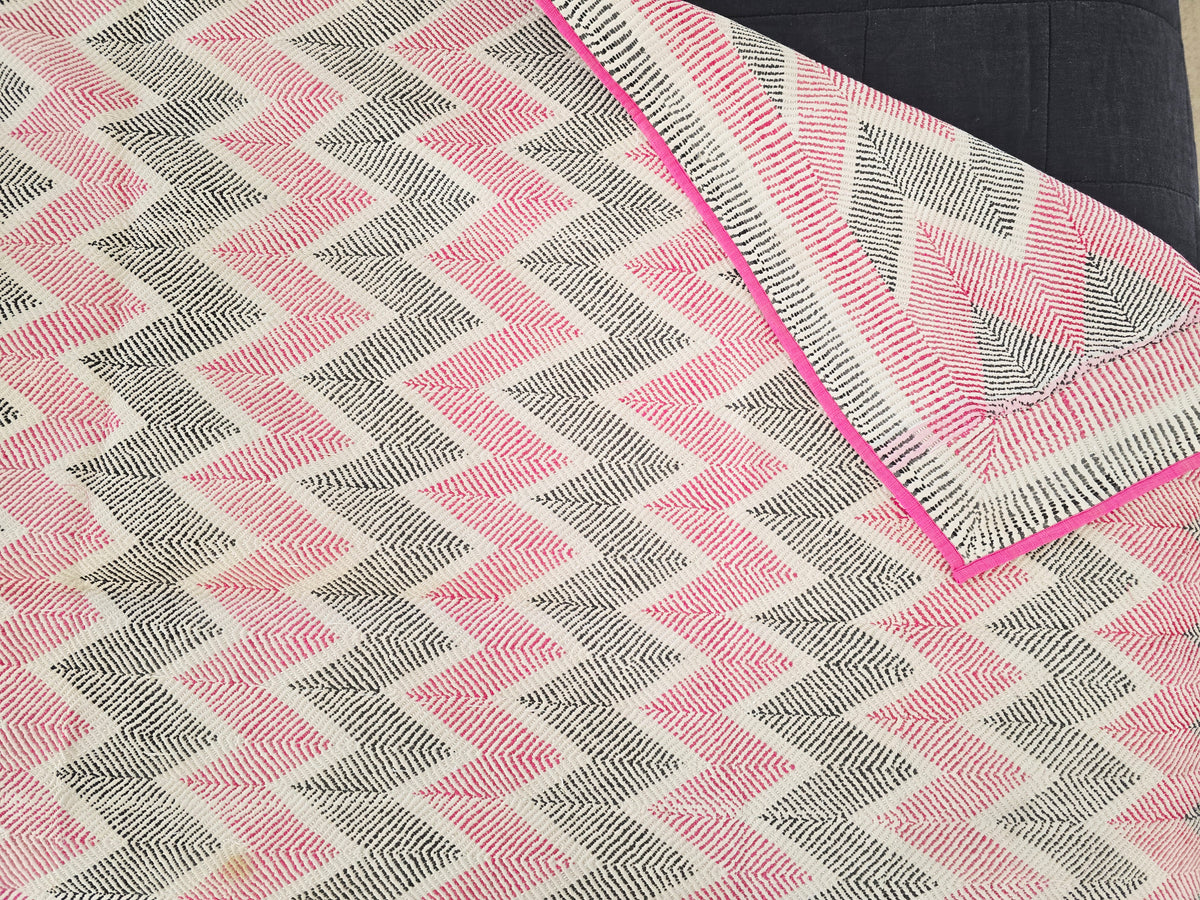 Vintage Lohori Kantha Quilt Throw – Hand Embroidered Reversible Kantha Quilt - Ohana Earth