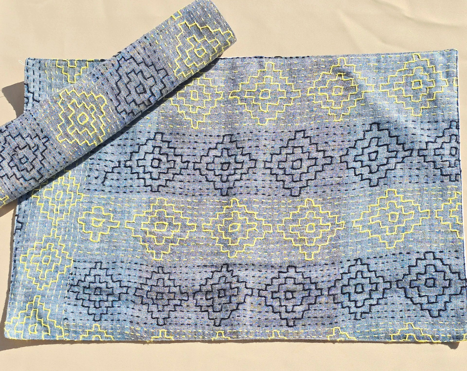 Spirit Kantha Placemats Set - Ohana Earth