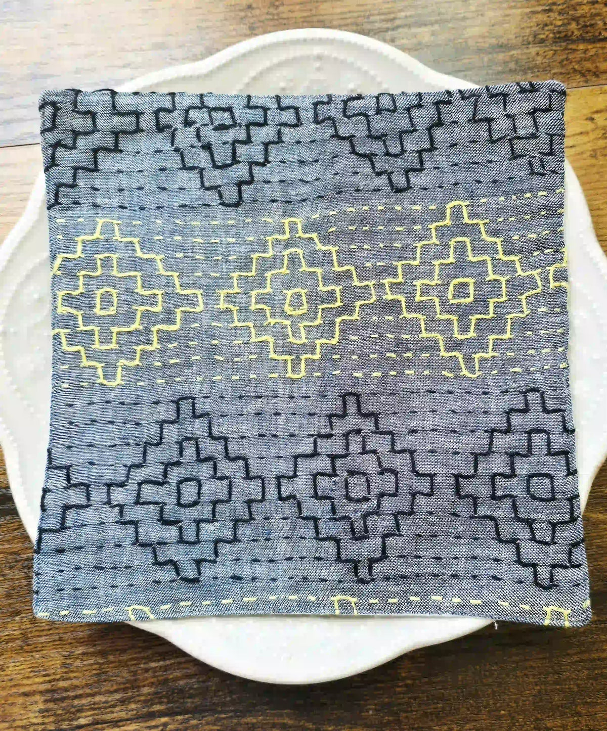 Hand-Embroidered Kantha Cocktail Napkins - Ohana Earth