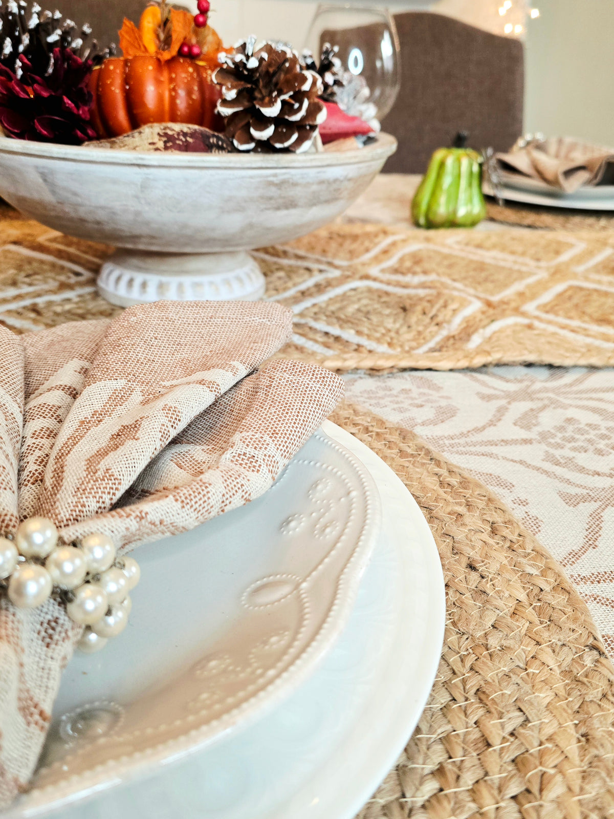 Round Jute Placemats – Handcrafted Natural Woven Table Mats - Ohana Earth
