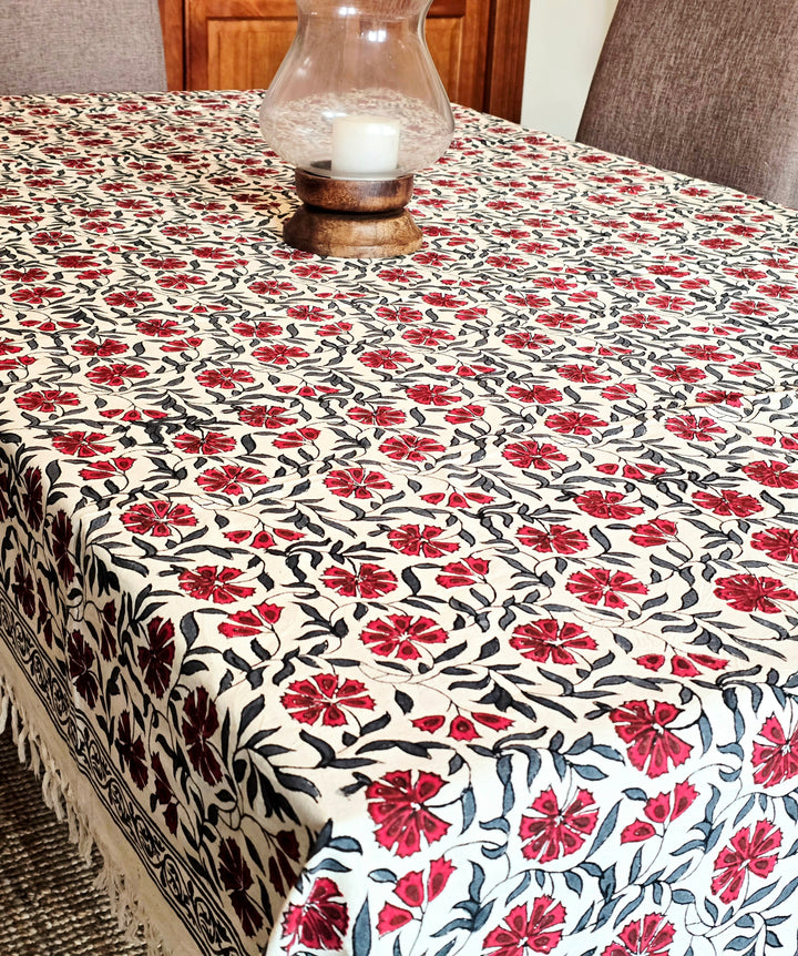 Wild Flower Kora Cotton Table Cloth - Ohana Earth