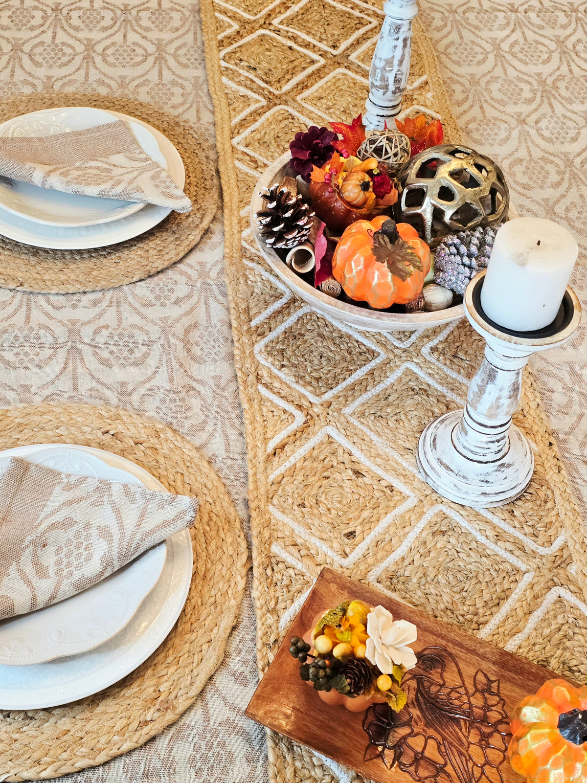 Round Jute Placemats – Handcrafted Natural Woven Table Mats - Ohana Earth